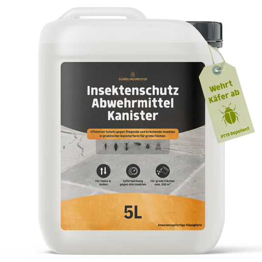 Gegen Käfer! – Insektenschutz Abwehrmittel Kanister – 5L - Anwendungsfertig
