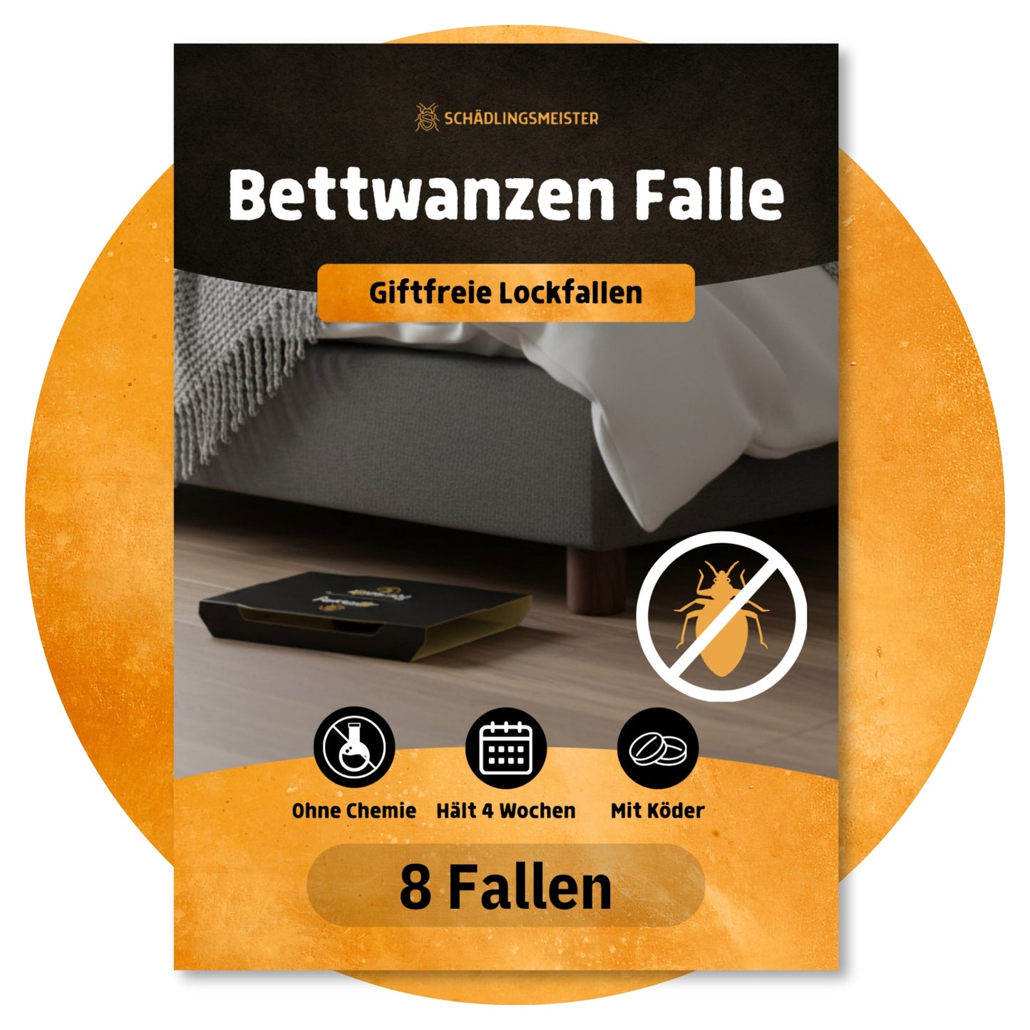 Bettwanzen Falle – 8 Stück