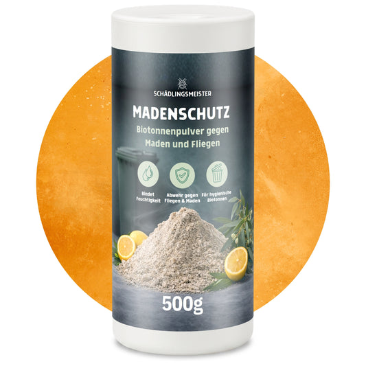 Madenschutz Biotonnenpulver – 500 g – Gegen Maden, Fliegen & Geruch – PT19 Repellent
