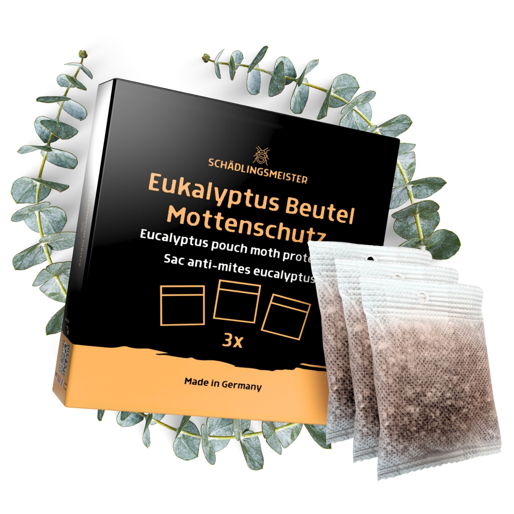 Eukalyptus Beutel Mottenschutz - Duftsäckchen - 3 Stück