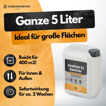 Ameisen Insektizid! – Insekten Ex Kanister – 5L – Anwendungsfertig