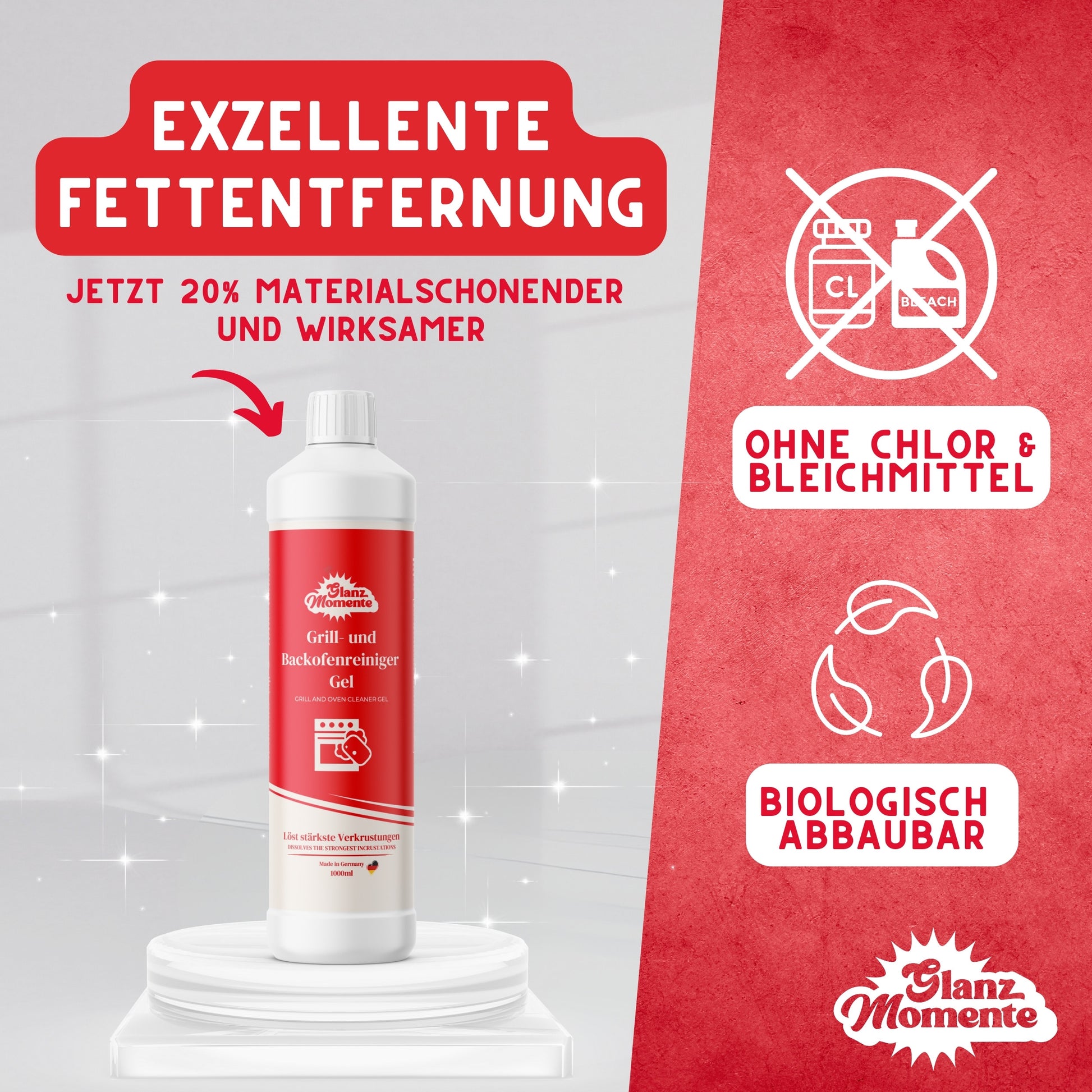 Grill- und Backofenreiniger Gel - 1000ml
