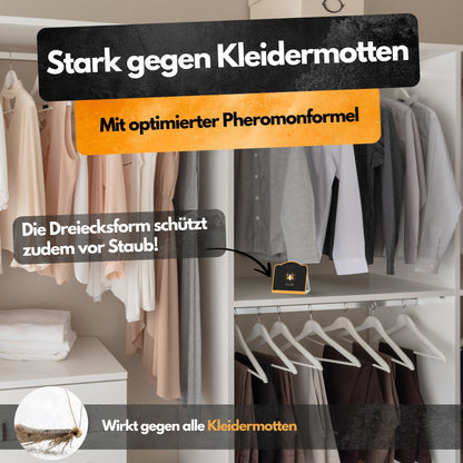 Kleidermotten Mottenfalle - 6 Stück - Pheromonfalle - Zum Monitoring - 6 Stück