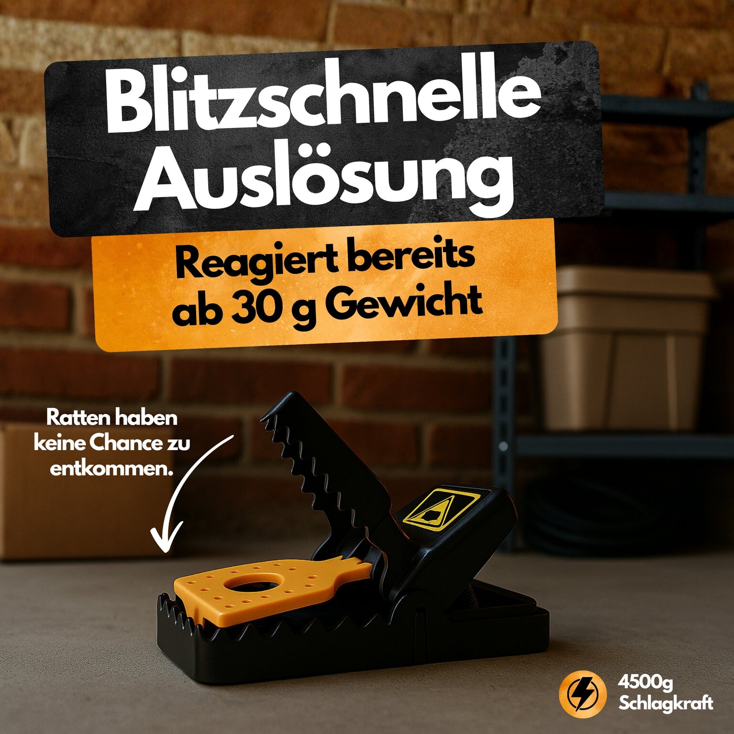 Rattenfallen Schlagfallen - 4 Stück