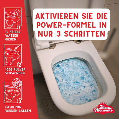 WC Schaumreiniger - Gegen Flecken Kalk Gerüche mit Zitrusduft