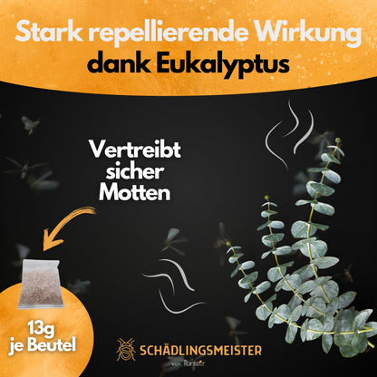 Eukalyptus Beutel Mottenschutz - Duftsäckchen - 3 Stück
