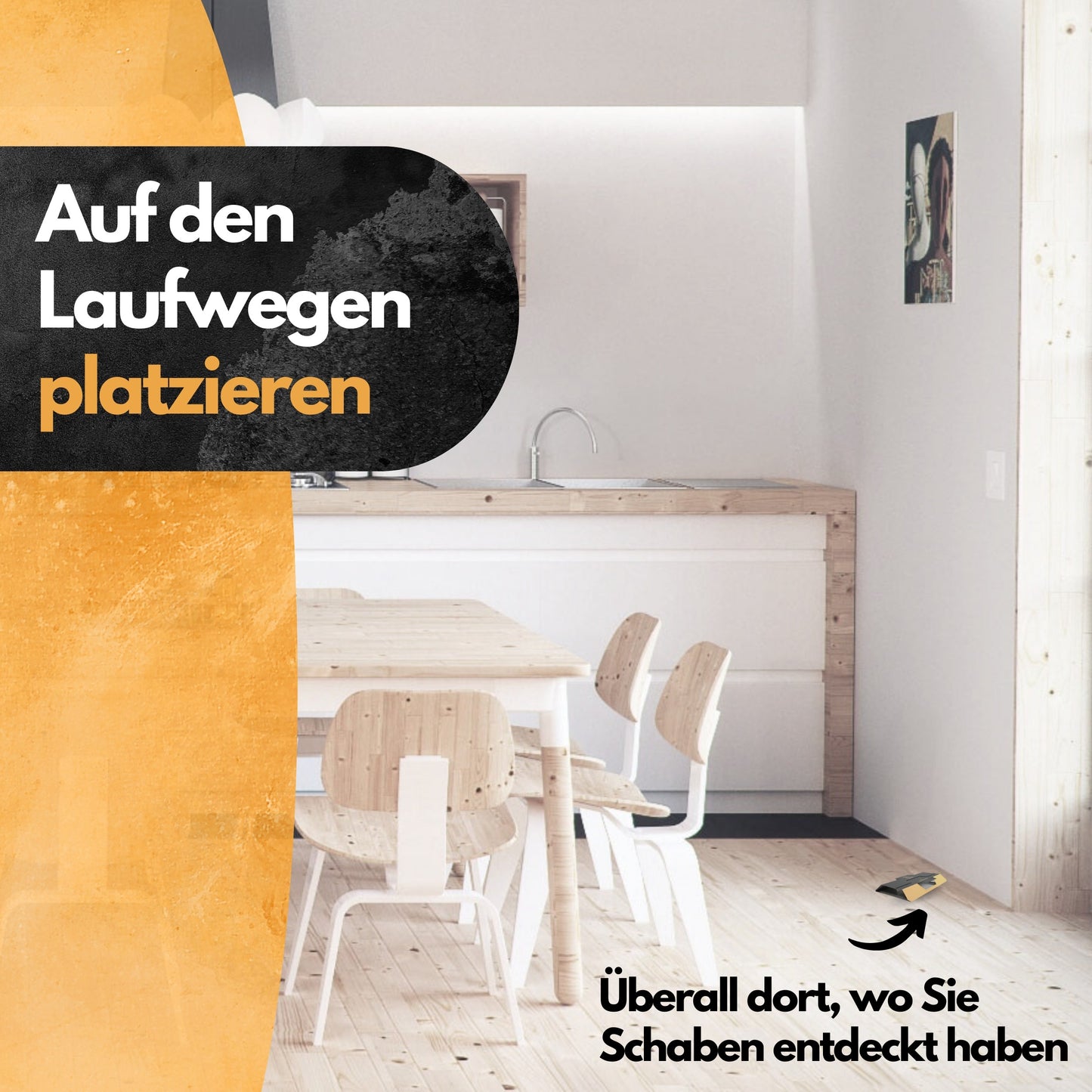 Schabenfalle - 5 Stück - inkl. Köder - Kakerlaken bekämpfen - Zum Monitoring - 5 Stück