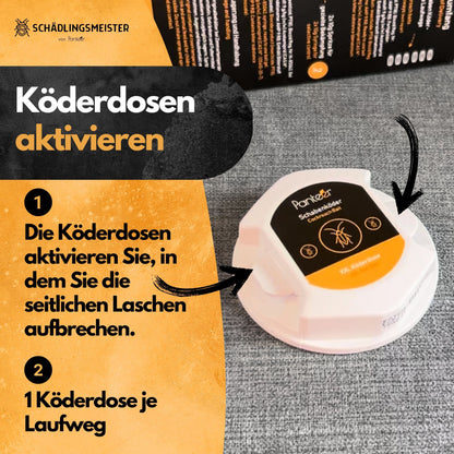 Schaben Komplettlösung - 2 x 10g Schabengel und 5 Schabenfallen (AMP 9 RB)