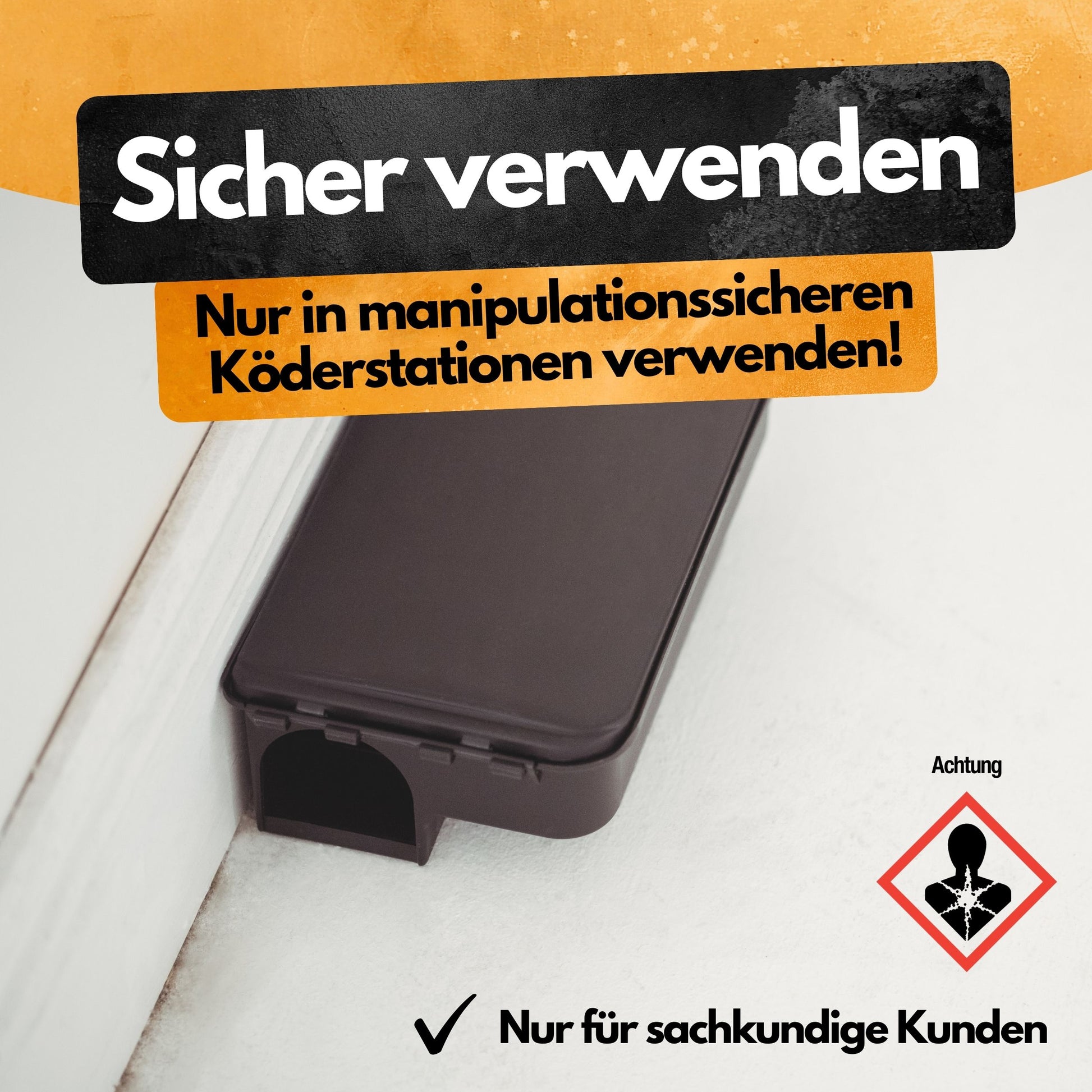 Propasta 25 – 5 Kg – Profi Rattengift mit Brodifacoum 0.0025 % – Köderpaste (500x10 g) – Nur für sachkundige Verwender
