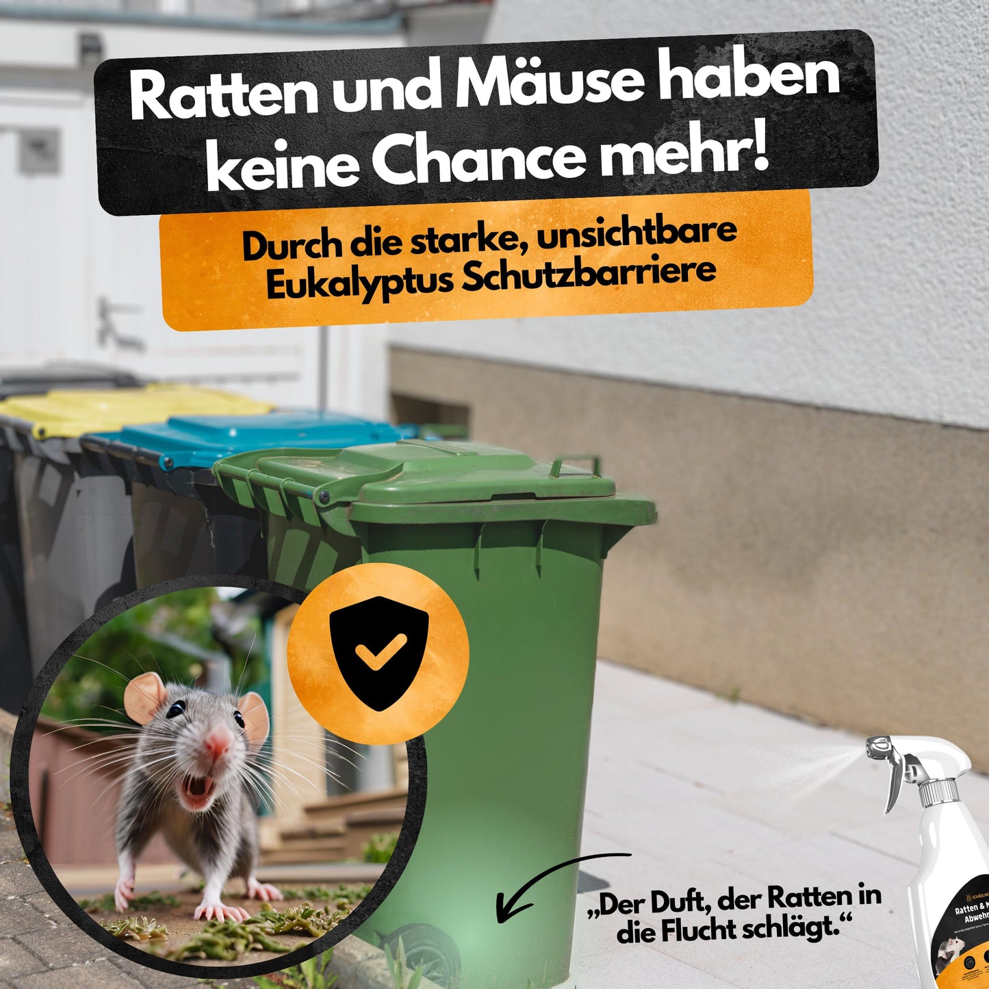 Ratten & Mäuse Abwehrspray - 500 ml