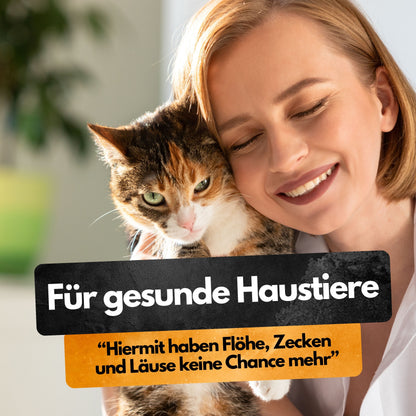 Spot On Repellent - 3 Tuben - Gegen Flöhe Zecken Läuse - Für Katzen und Hunde