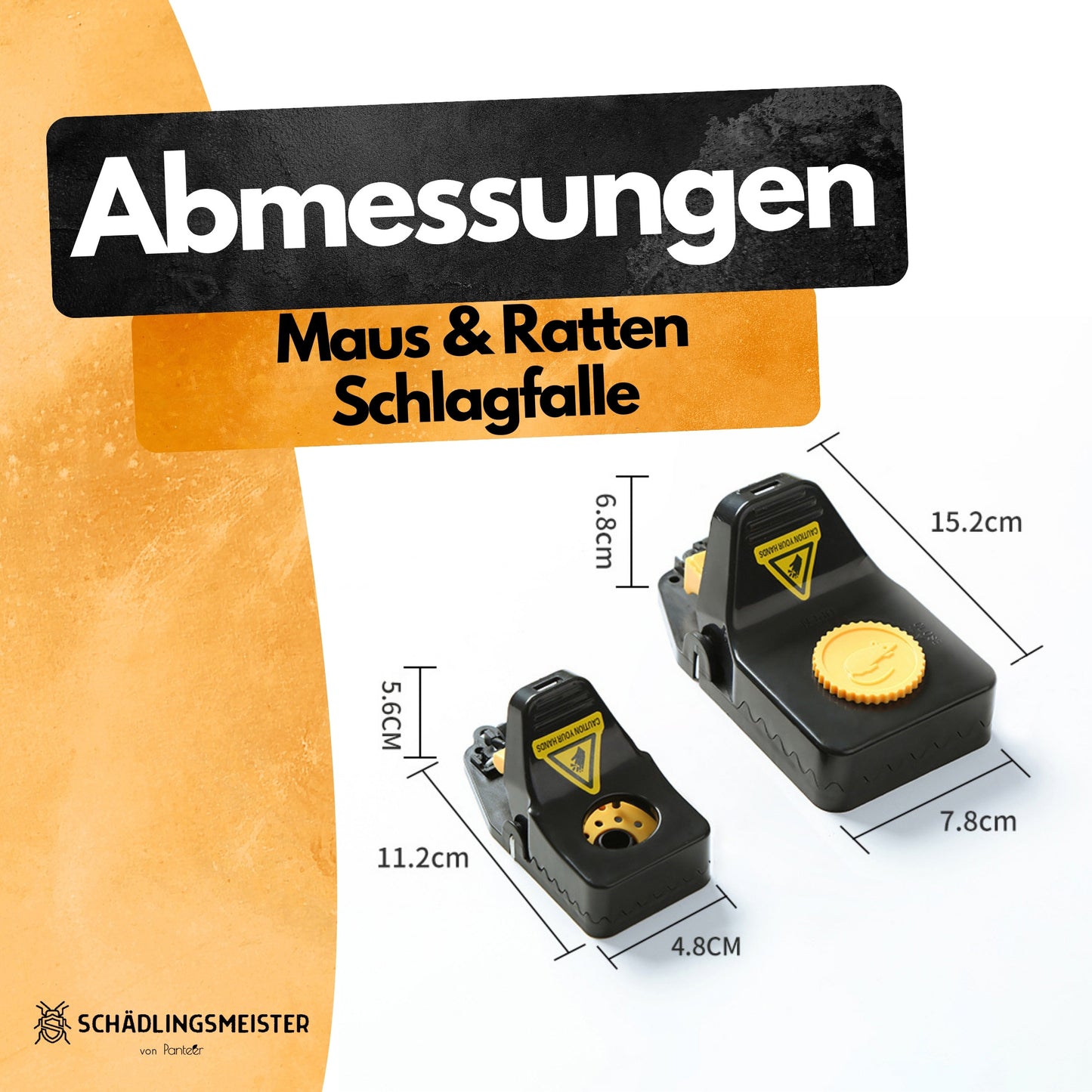 Rattenfallen Schlagfallen - 4 Stück
