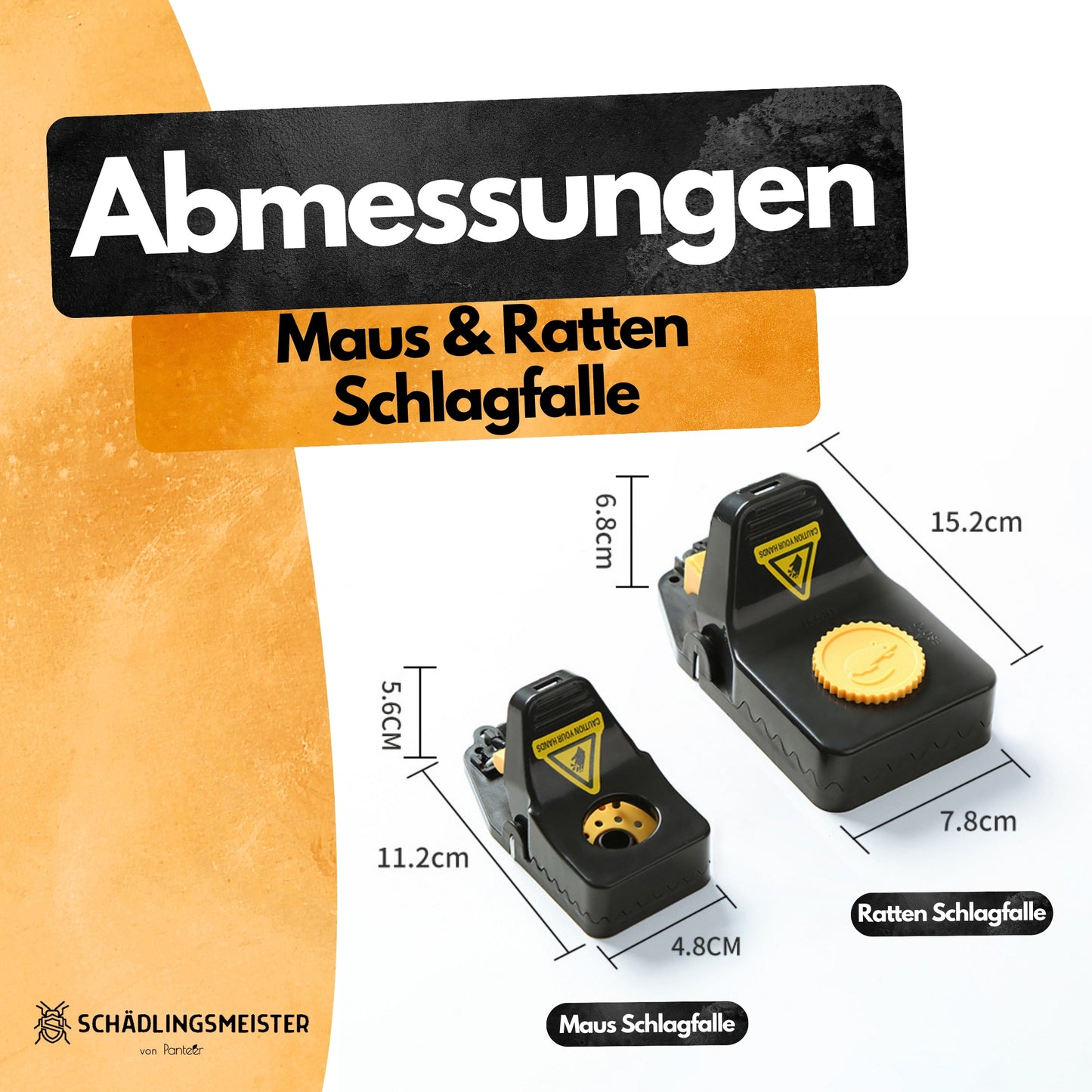 Mausefalle Schlagfalle - 8 Stück
