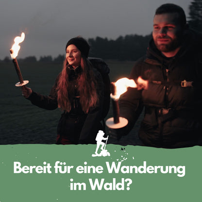 Fackeln - Wachsfackeln für Wanderungen