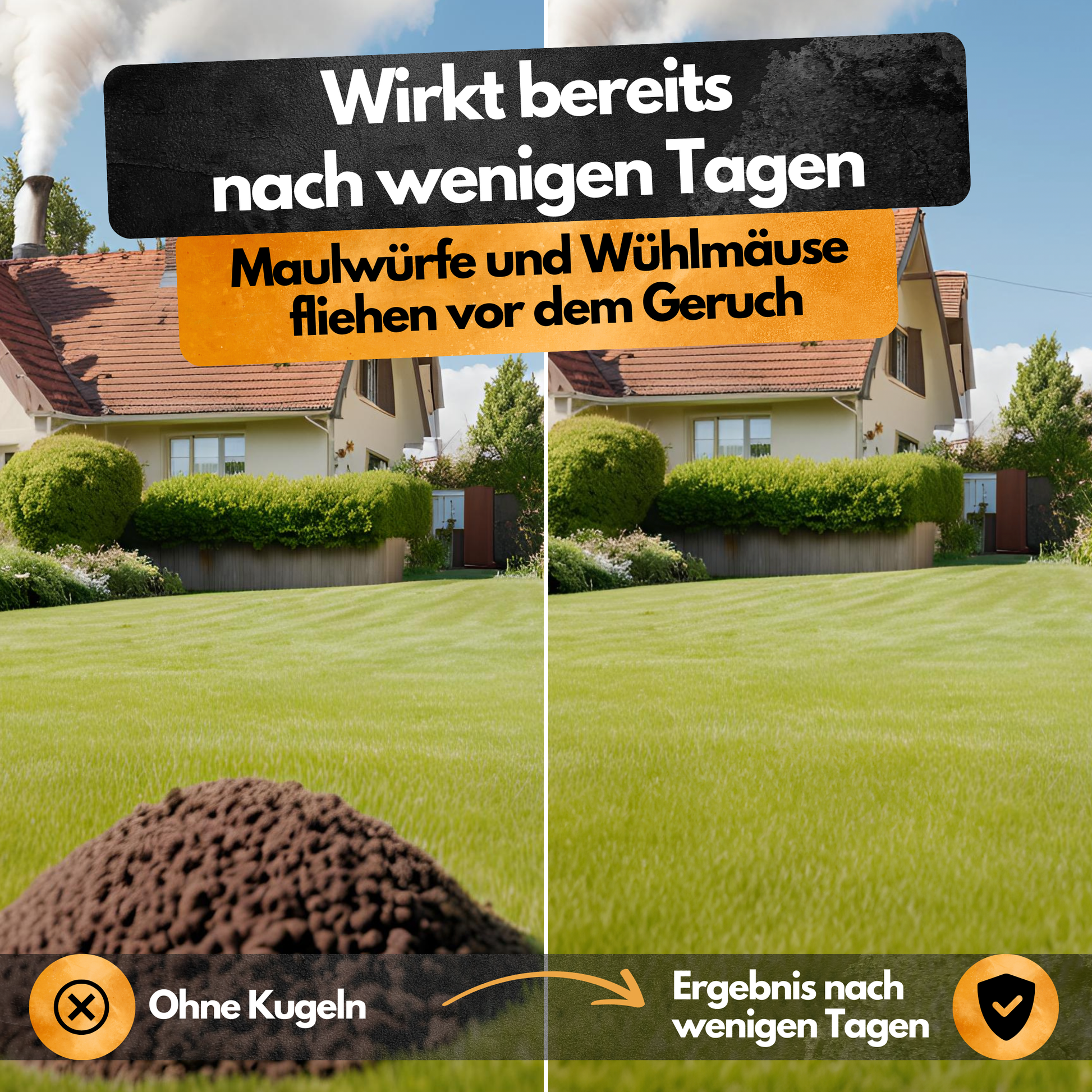 Maulwurf & Wühlmaus Kugeln - 100 Kugeln - Vertreiber & Wühlmausschreck