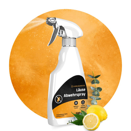 Läuse Abwehrspray - 500 ml - Repellent - Mit Eukalyptus