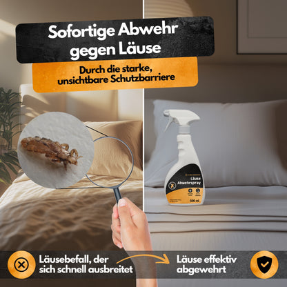 Läuse Abwehrspray - 500 ml - Repellent - Mit Eukalyptus