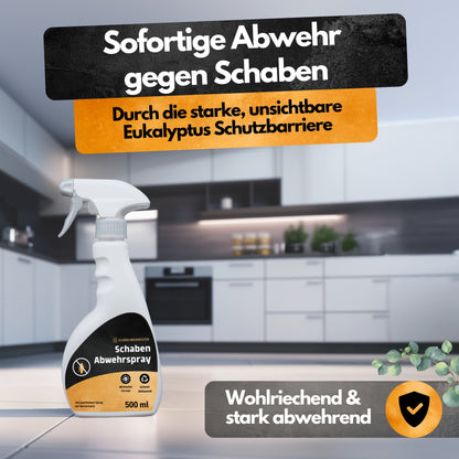 Schaben Abwehrspray - 500 ml - Repellent - Mit Eukalyptus