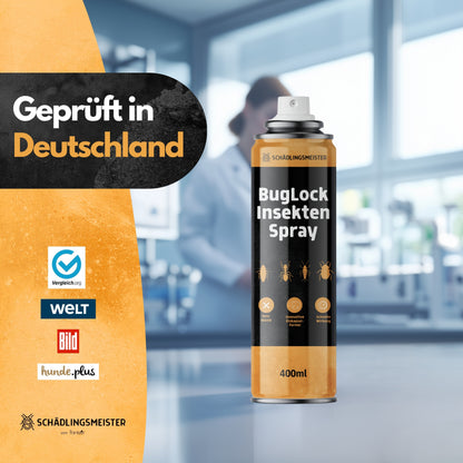 BugLock Insekten Spray - 400ml - Biozidfrei - Einkapselungseffekt