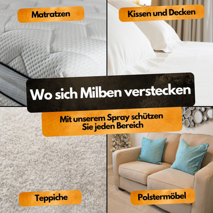 Milben Abwehrspray - 500 ml - Repellent - Mit Eukalyptus