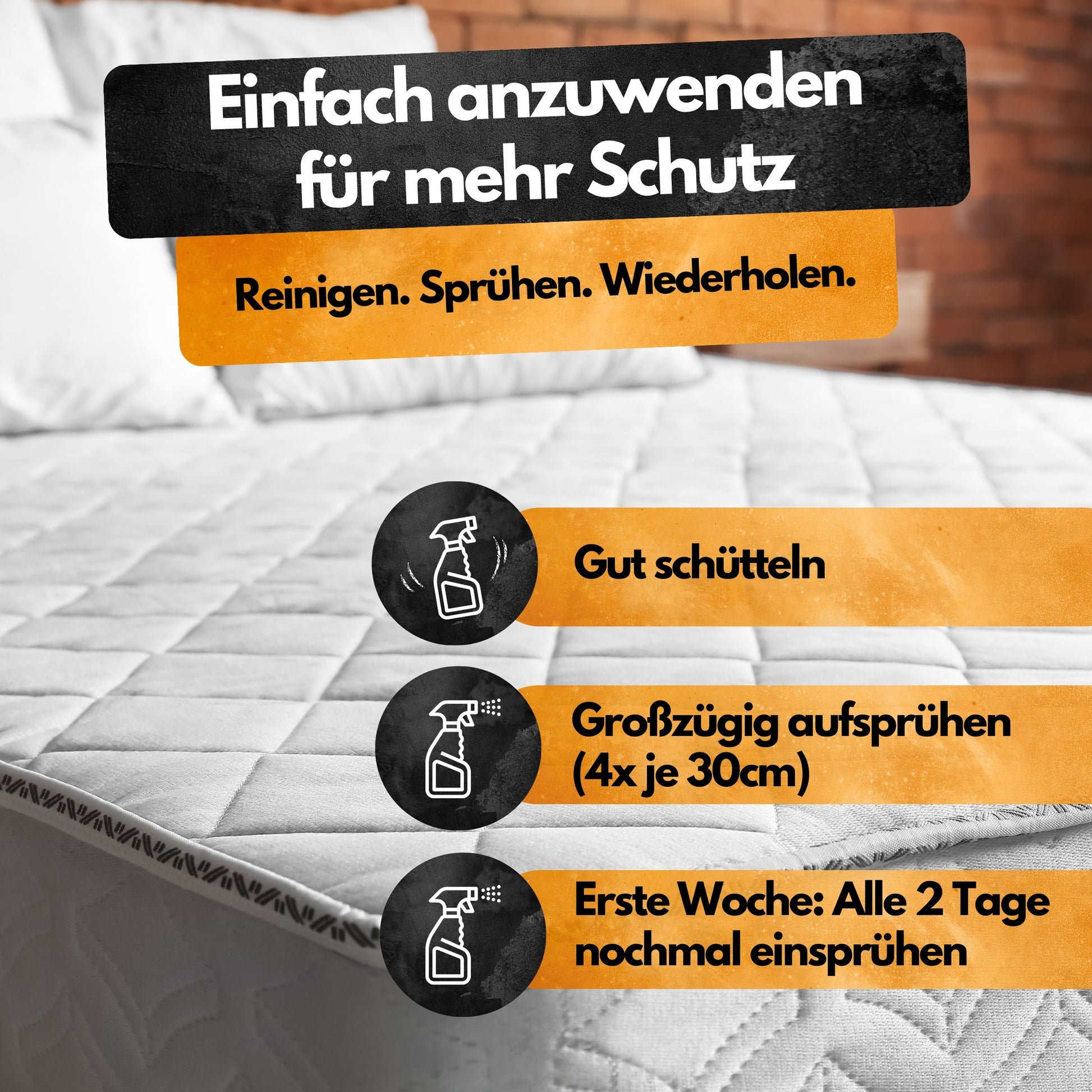 Bettwanzen Abwehrspray - 500 ml - Repellent - Mit Eukalyptus