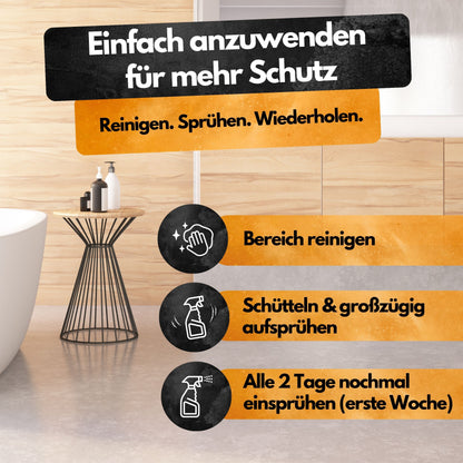 Silberfisch Abwehrspray - 500 ml - Repellent - Mit Eukalyptus