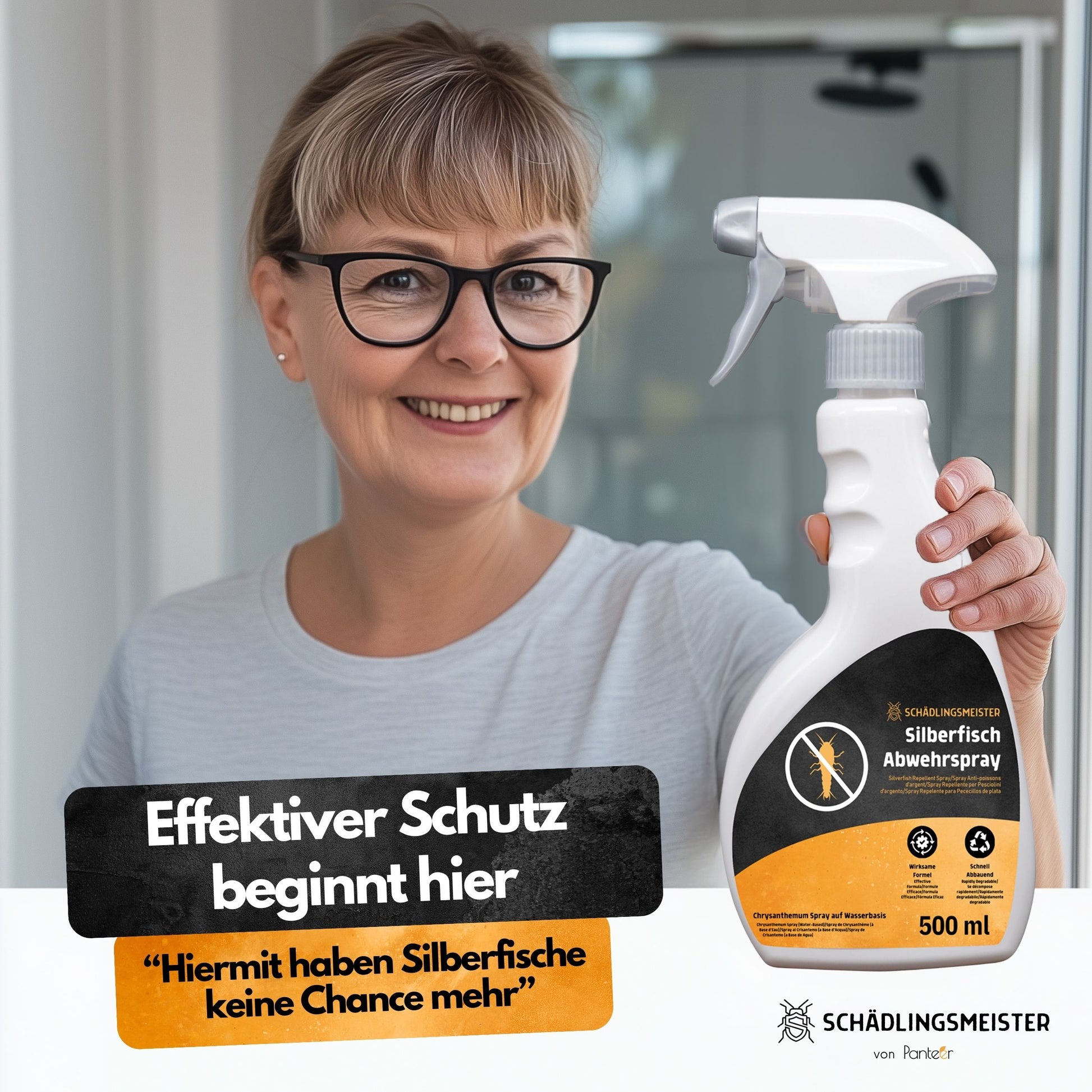Silberfisch Abwehrspray - 500 ml - Repellent - Mit Eukalyptus