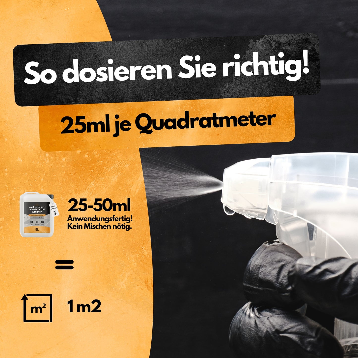 Gegen Silberfische! – Insektenschutz Abwehrmittel Kanister – 5L - Anwendungsfertig