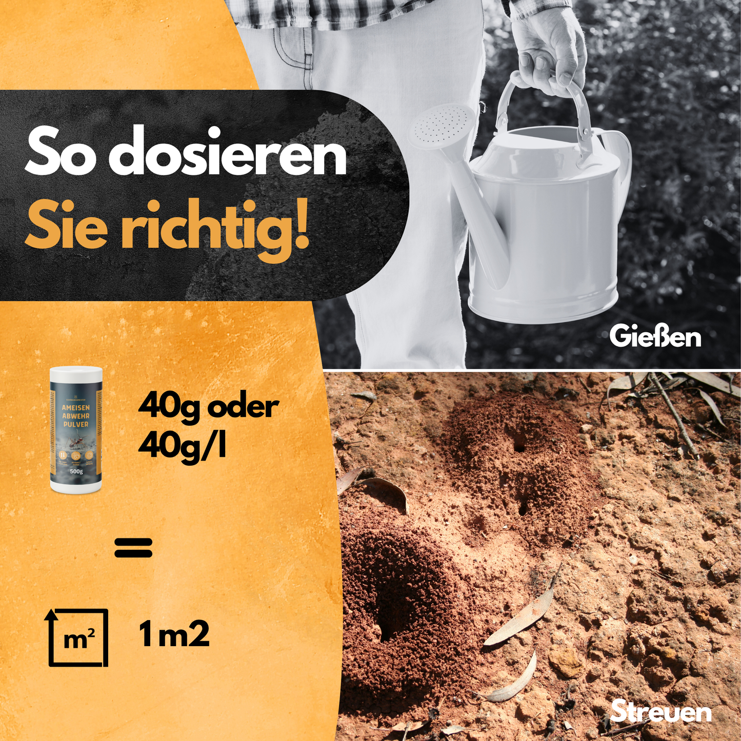 Ameisen Abwehr Pulver – 500 g – Für Innen & Außen – PT19 Repellent