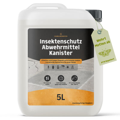 Gegen Motten! – Insektenschutz Abwehrmittel Kanister – 5L - Anwendungsfertig